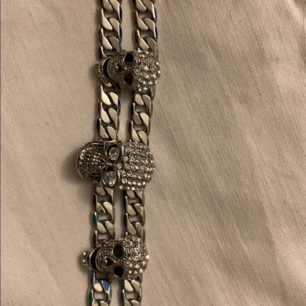 Swarovski crystal skull bracelet!